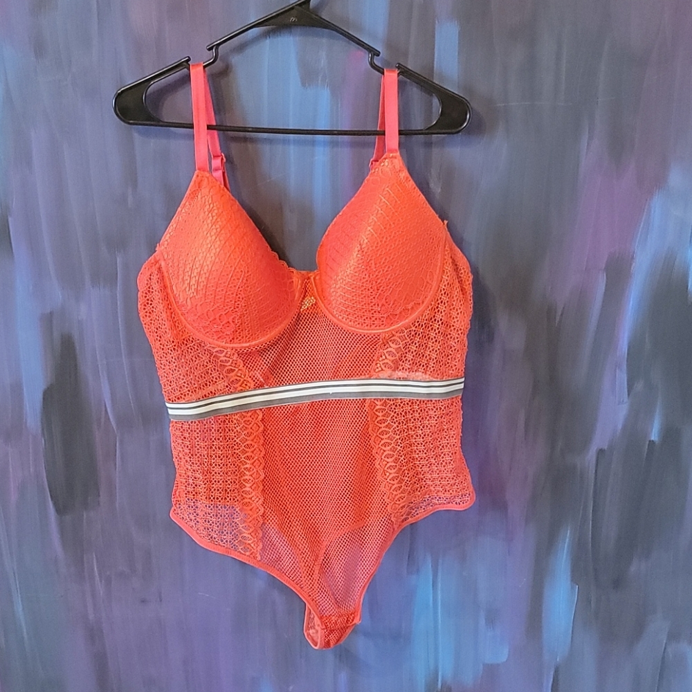 Red Mesh Bodysuit